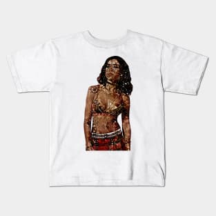 Abstract Jhene Aiko Kids T-Shirt